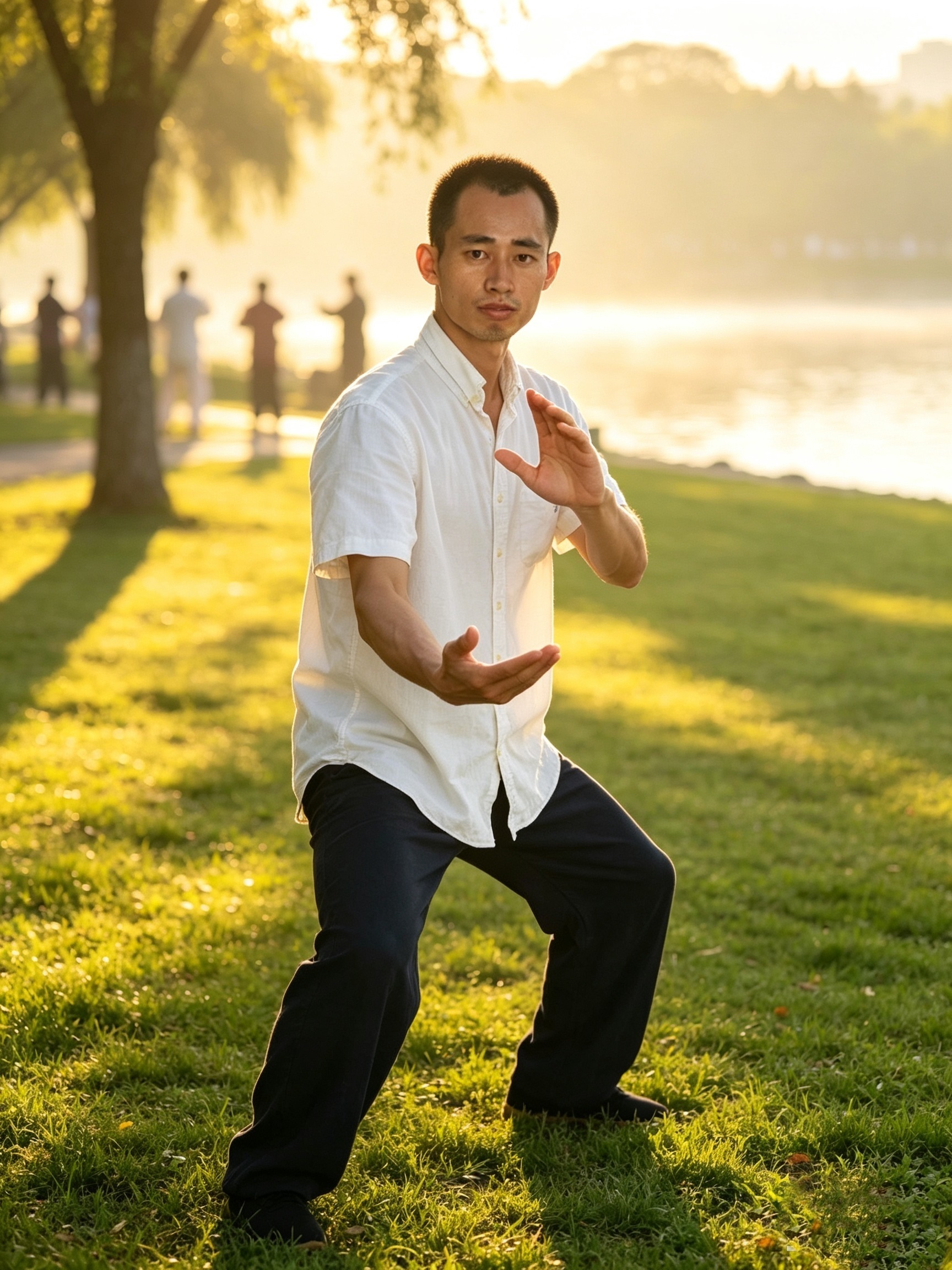 户外练拳